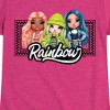Girls' - Rainbow High - Checkered Frame Dolls Fitted Short Sleeve Graphic T-Shirt - 2 of 4