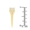 Slickblue Gold Classic Twist Engagement Ring, 2.3ct CZ with Clear Stones, Prong Set for Women, Size 5-10 - 4 of 4