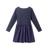 Andy & Evan  Kids  Navy Rib Jersey Drop Waist Bubble Dress. - 2 of 2