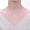 14K Gold Plated Necklace with Curved Bar and Cubic Zirconia A Stylish and Elegant Piece Featuring Smooth Curved Bar Embellished with Sparkling Stones - 2 of 3
