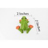 Collectible Wildlife Gifts | Orange Toed Frog  Adjustable Posable Plastic Toy Realistic Rainforest Figure Model Replica Kids  Gift  2" F058 B193 - 2 of 4
