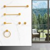 Rbied 6-Piece Thicken Space Aluminum Bathroom Hardware Set (Towel Bar/Towel Ring/Paper Holder/Hook) - 3 of 4