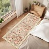 Acekool Modern Floral Area Rug Washable Non-Slip Foldable Soft Faux Wool for Living Room Bedroom Kitchen - 3 of 4