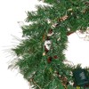 24 Inch Pine Needle Garland - 20 Lights, PVC Rattan Vine, PE Rattan Vine, Metal Rattan Vine, Indoor and Outdoor Decoration - 4 of 4