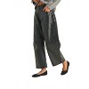 Women's Vegan Leather Barrel Pants - MIOU MUSE - 2 of 4