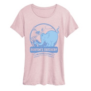 Women's - Dr. Seuss - Hortons Hatchery Short Sleeve Graphic T-Shirt - 1 of 4