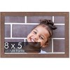 PosterPalooza | Photo Size Shabby Chic Brown Picture Frame - UV Acrylic, Foam Board Backing, Hanging Hardware - 2 of 4