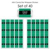 Big Dot of Happiness 2025 Green Graduation Party - Mini Candy Bar Wrapper Stickers - Small Favors - 40 Count - 3 of 4