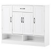 Modern Shoe Cabinet With Adjustable Shelves,Space-Saving Design Side Board Shoe Cabinet,Shoe Rack Cabinet,Entryway Shoe Cabinet-Cuddlewood - 3 of 4