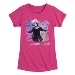 Girls' - Disney - Poor Unfortunate Soul Fitted Short Sleeve Graphic T-Shirt - 1 of 4