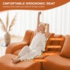 115" U-Shaped Teddy Fabric Sectional Sofa, No Assembly - 4 of 4
