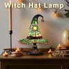Racxily Halloween Outdoor DecorationsStained Resin Glowing Gothic Retro Resin Lamp For Bedroom Party,Creative Wizard Hat Shape Lights For Indoor - 2 of 4