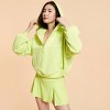 Blogilates Women's Marshmallow Half Zip Hooded Sweatshirt - image 3 of 4