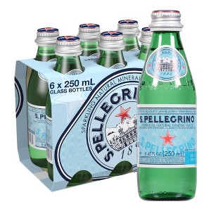 San Pellegrino Sparkling Natural Mineral Water - 8.45 Fl Oz Glass Bottle (Pack of 10) - 1 of 4
