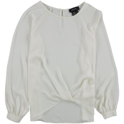 Karen Kane Womens Twist Hem Pullover Blouse
