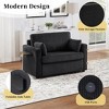 KWPZQEB Twin Size Sofa Bed, 47.2" Sleeper Sofa with Foldable Mattress, Foldable Side Table and Two USB Ports for Living Room, Bedroom, Apartment - 4 of 4