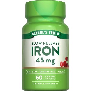 Nature's Truth Iron 45 mg Dietary Supplement - 60 Ct - 1 of 4