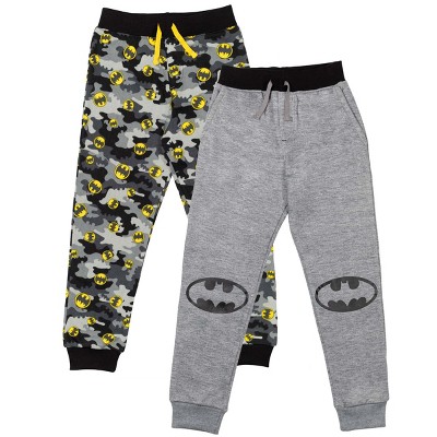 Warner Bros. Justice League Batman Toddler Boys 2 Pack Fleece Jogger Pants  Grey/camo : Target