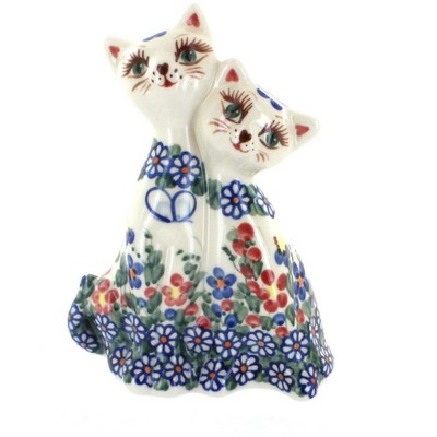 Blue Rose Polish Pottery 360 Vena Twin Cats
