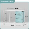 Sorbus 9 Drawers Dresser- Storage Unit with Steel Frame, Wood Top, Fabric Bins - for Bedroom, Closet, Office and more - 4 of 4
