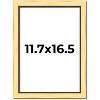 PosterPalooza | Simple Gold Picture Frame - UV Acrylic, Foam Board Backing, Hanging Hardware - 2 of 4