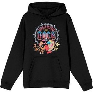Ren & Stimpy Eediots On Tour Men's Black Sweatshirt - 1 of 2