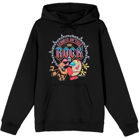 Ren Stimpy Eediots On Tour Men s Black Sweatshirt Target