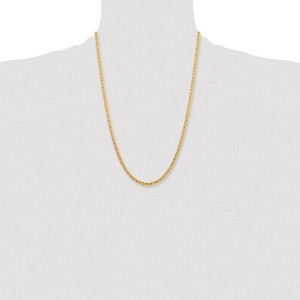 Chisel Stainless Steel Polished Yellow IP-plated 4mm 24" Curb Chain Necklace - 1 of 4