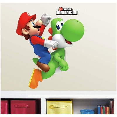 Ninetendo Yoshi/Mario Peel and Stick Giant Wall Decal - RoomMates