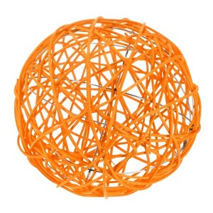 Unique Bargains Wicker Rattan Decorative DIY Crafts Balls for DIY Crafts 7.9 Inch 1 Pc - 1 of 4