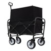 BEAFUP Foldable Wagon Cart with All-Terrain Wheels, 225 lbs Capacity – for Beach, Camping, Shopping, Gardening | for Families & Outdoor - 2 of 4