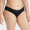 Women's Cotton Blend Cheeky Underwear with Lace - Auden™ - image 4 of 4