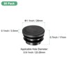 Unique Bargains Durable Plastic Multipurpose Use Mechanical Fasteners 30 Pcs Black - 3 of 4