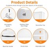 PAGED Storage Cabinet Modern Bathroom Organizer with 2 Drawers, Adjustable Shelves and 2 Doors, Freestanding Bookshelf Storage Unit for Room - 3 of 4