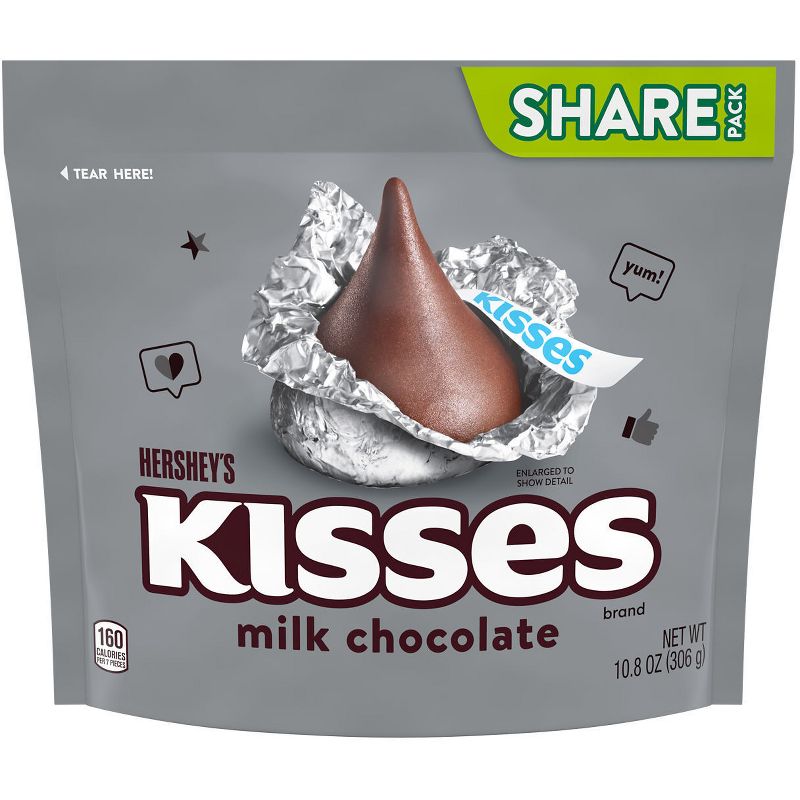 Hershey's Kisses Milk Chocolate Candy - 10.8oz, 3 of 8
