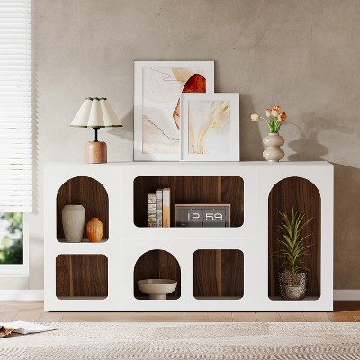 Hommoo 59" Modern White Console Table