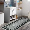 Bordered Area Rugs for Living Room, Modern Machine Washable Non Slip Low Pile Rug for Dining Room Home Office - 2 of 4