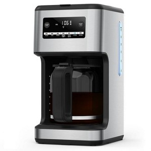 Kismile 24-Hour Programmable Coffee Maker - Drip Coffee Machine with 10-Cup Capacity, Bold Brew Mode, Auto Pause, Keep Warm Function - 1 of 4