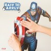 Captain America Kids' Wall Decal: Decalcomania Avengers Vinyl, Self-Adhesive, Repositionable, Multicolor, 27"x17", 9 Pieces - 2 of 4