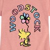 Girls' - Peanuts - Woodstock Flower Fitted Short Sleeve Graphic T-Shirt - 2 of 4