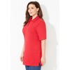 Catherines Women's Plus Size Short Sleeve Polo - image 4 of 4