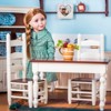 The Queen's Treasures 18 In Doll Fully Wooden Kitchen Table And Two Chairs - 2 of 4