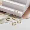 Gold Earrings for Women, 14k Gold Plated Dangle Huggie Earrings for Women Trendy Dainty Gold Hoop Earring Stacks Pearl Chain Drop Cartilage - 3 of 4