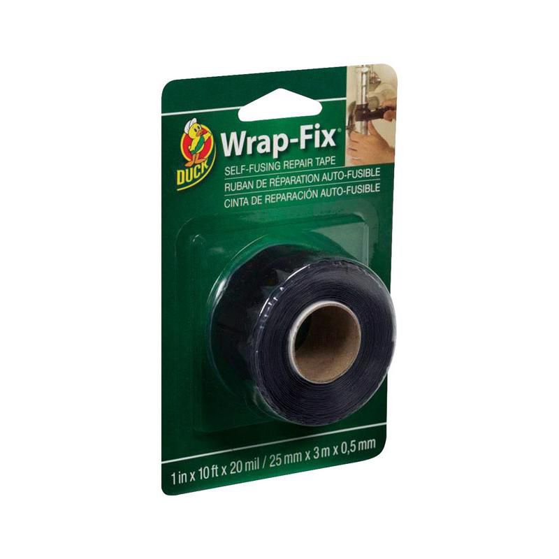 Duck Wrap-Fix 1 in. W X 10 ft. L Black Self-Fusing Repair Tape, 1 of 2