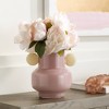Studio 55D Delvin 8 1/2" High Pink and Yellow Glass Decorative Vase - 2 of 4