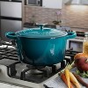 Crock-Pot Artisan 2 Piece 5 Quart Enameled Cast Iron Dutch Oven with Lid in  Lavender 985114723M - The Home Depot