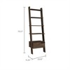 YONWAY Ladder Bookcase, One Drawer, Five Open Shelves, Modern Style Book Shelf for Books for Living Room, Home, Office - 3 of 4