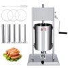 Sausage Stuffer, Manual 11 LBS/5 L Sausage Maker Machine, Meat Stuffer, Stainless Steel Heavy Duty Sausage Filler with 4 Stuffing Tubes - 3 of 4