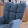 Lyngins Modern Indoor Armchair Rocking Chair without/with Adjustable Footrest,Small Accent Chair for Bedroom,Living Room - 2 of 4