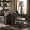 iNSPIRE Q Cornice Storage Transitional Metal & Wood Accent Table in Black - 2 of 4